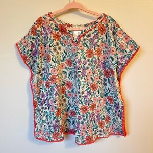 Cat & Jack Floral Swim Cover-Up 2T/3T